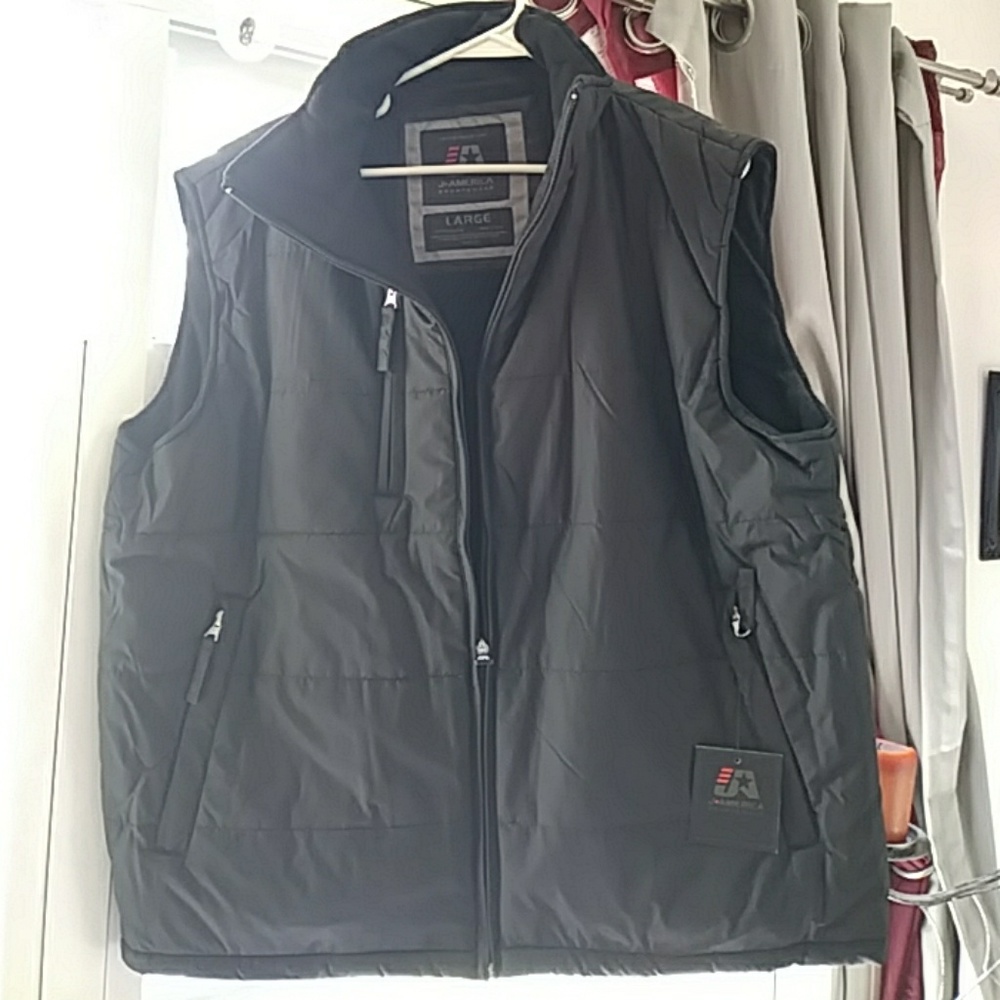 Black mens vest.